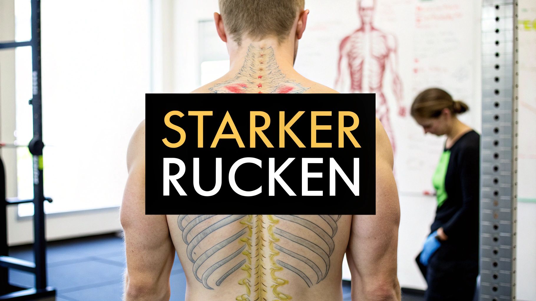 Muskeln der wirbelsäule für einen starken rücken