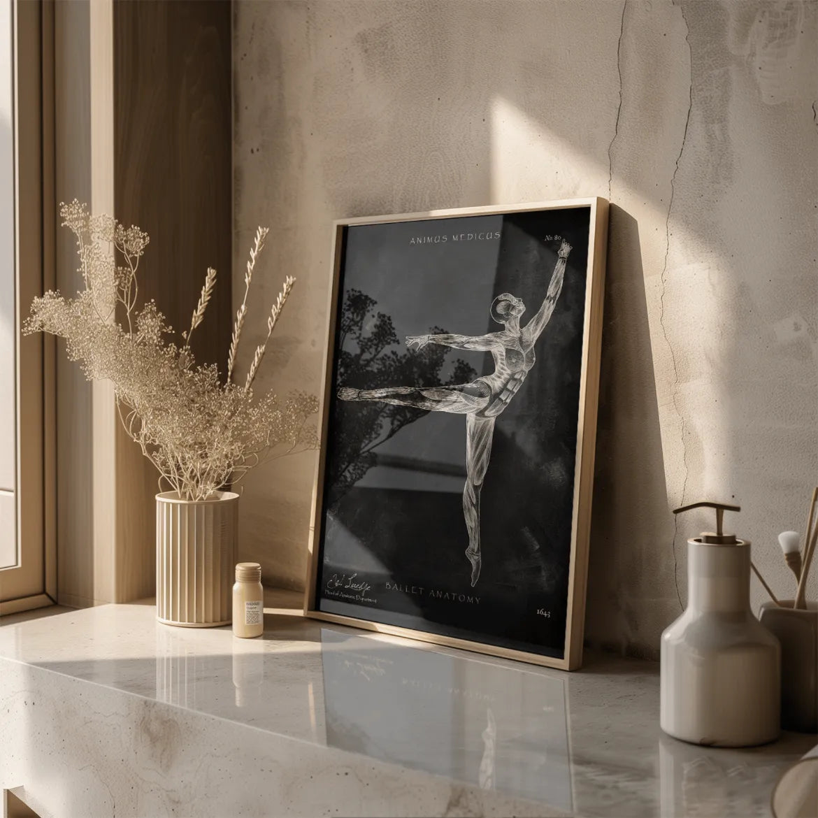 Ballett Anatomie Poster - Chalkboard - Animus Medicus GmbH
