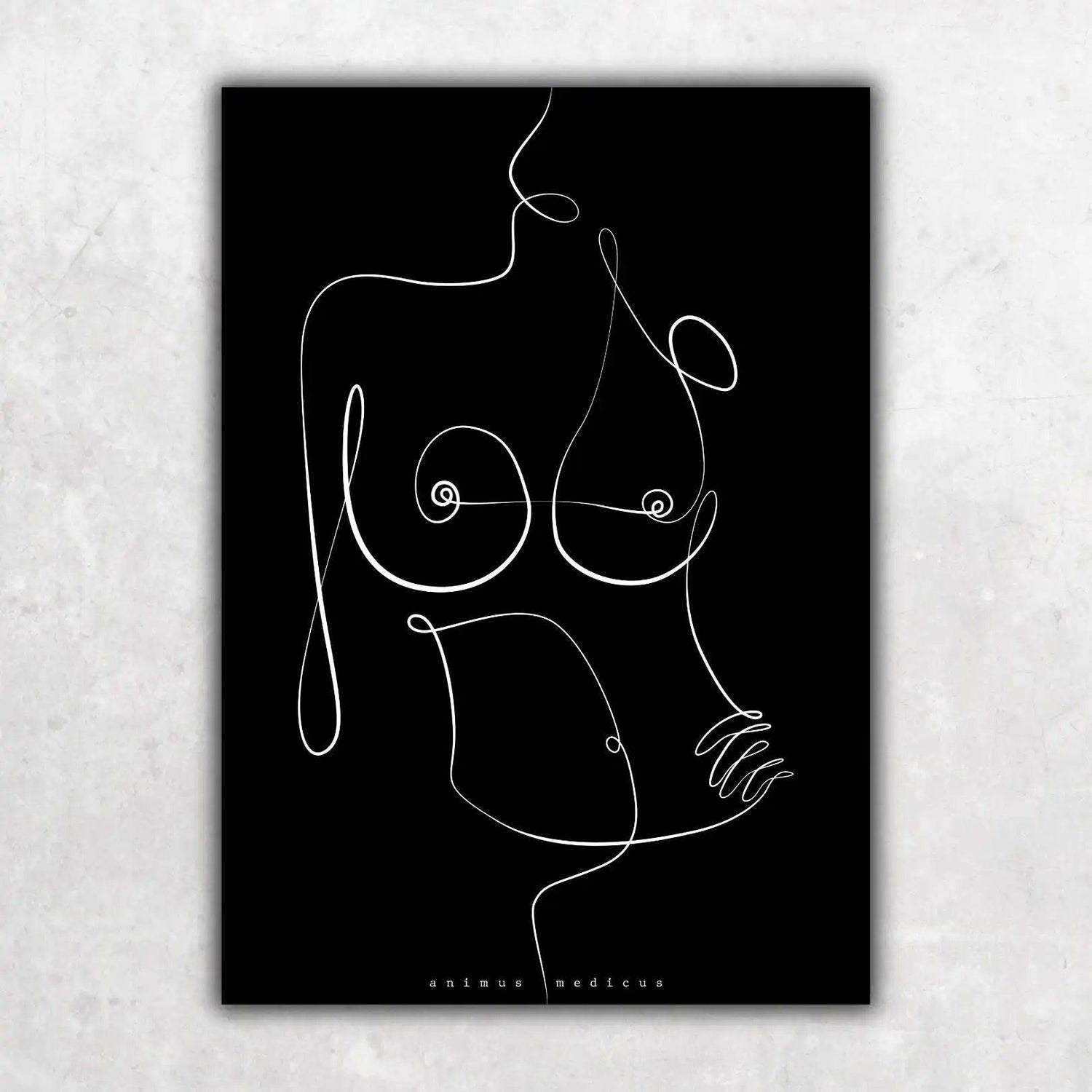 Brust Anatomie Minimalist Dark - Animus Medicus GmbH