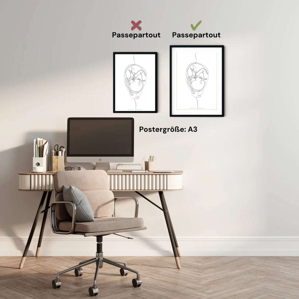 Fetus Anatomie Minimalist - Animus Medicus GmbH