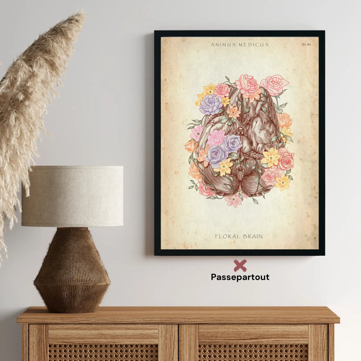 Gehirn mit Blumen - Animus Medicus GmbH