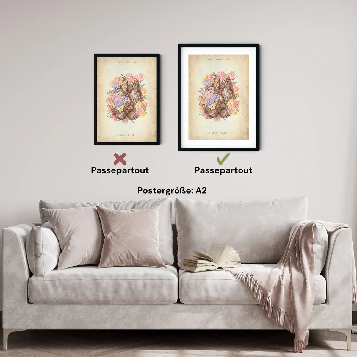 Gehirn mit Blumen - Animus Medicus GmbH