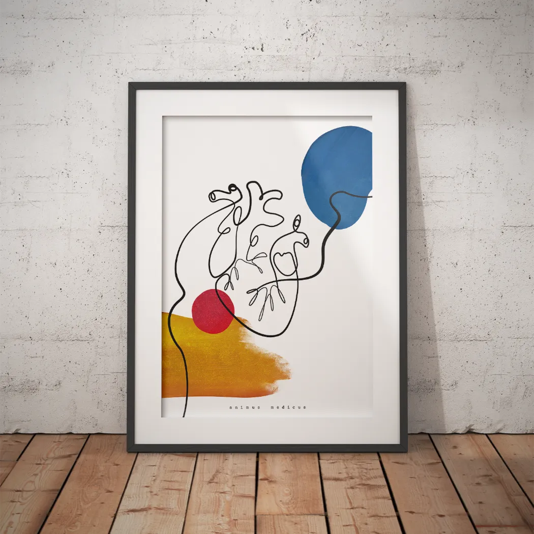 Herz Anatomie - Abstrakt - Animus Medicus GmbH