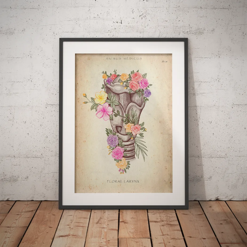 Kehlkopf mit Blumen - Animus Medicus GmbH