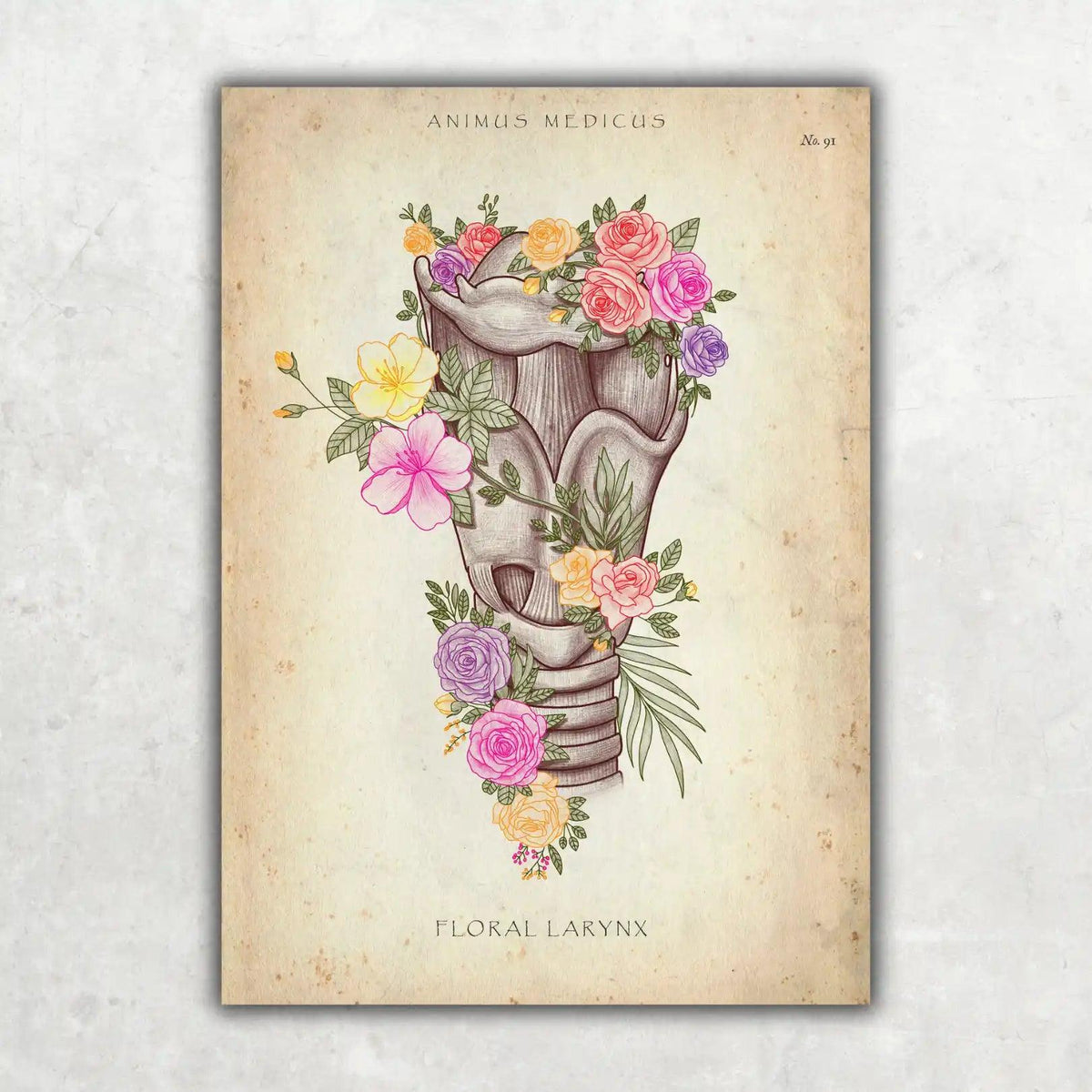 Kehlkopf mit Blumen - Animus Medicus GmbH