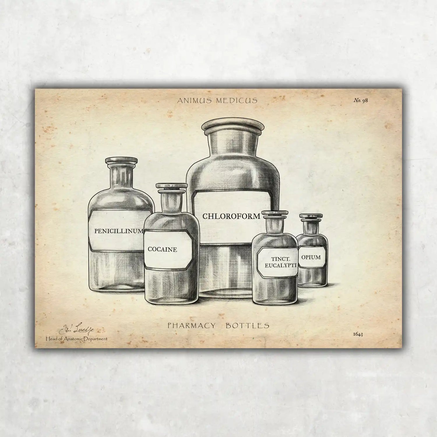 Pharmazie Fläschchen Poster - Animus Medicus GmbH