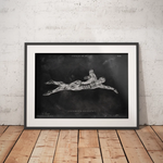 Schwimmen Anatomie Poster - Chalkboard - Animus Medicus GmbH