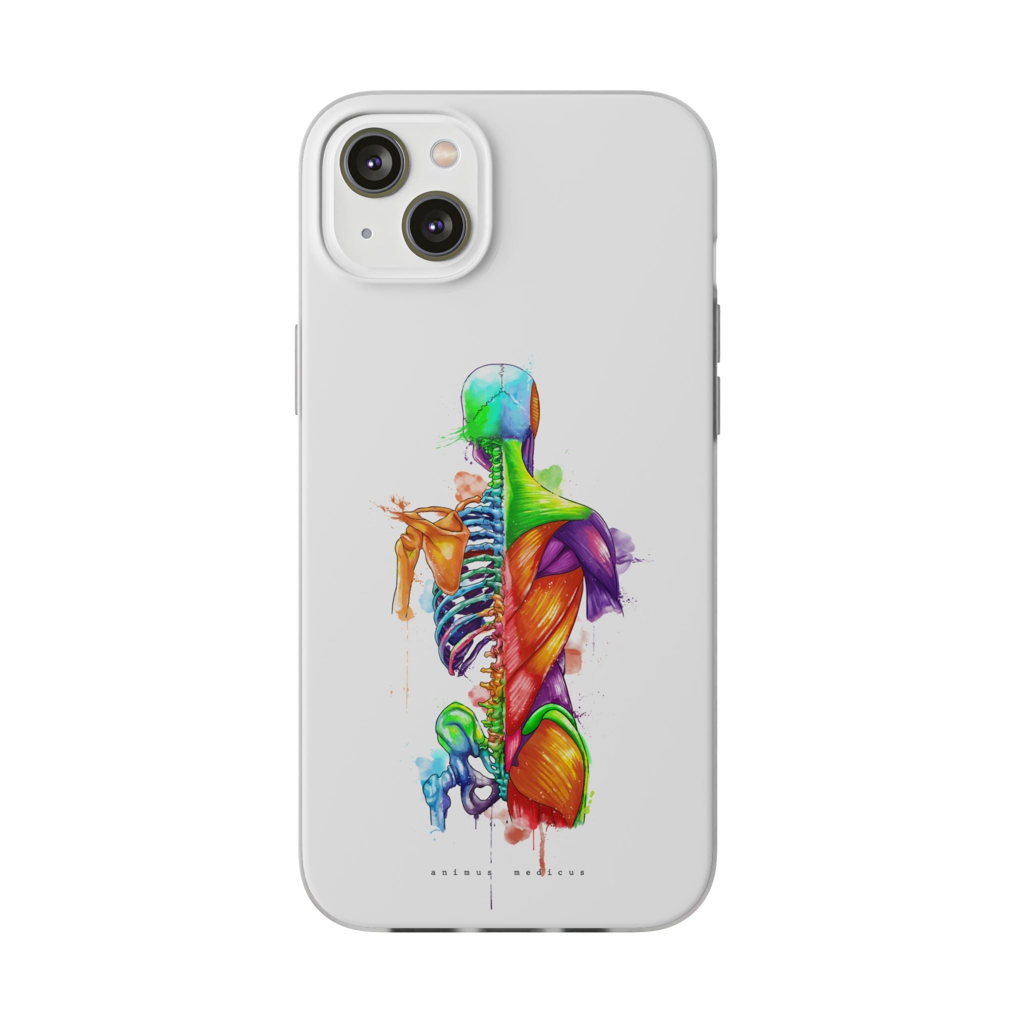 Dos arc-en-ciel - coque de téléphone