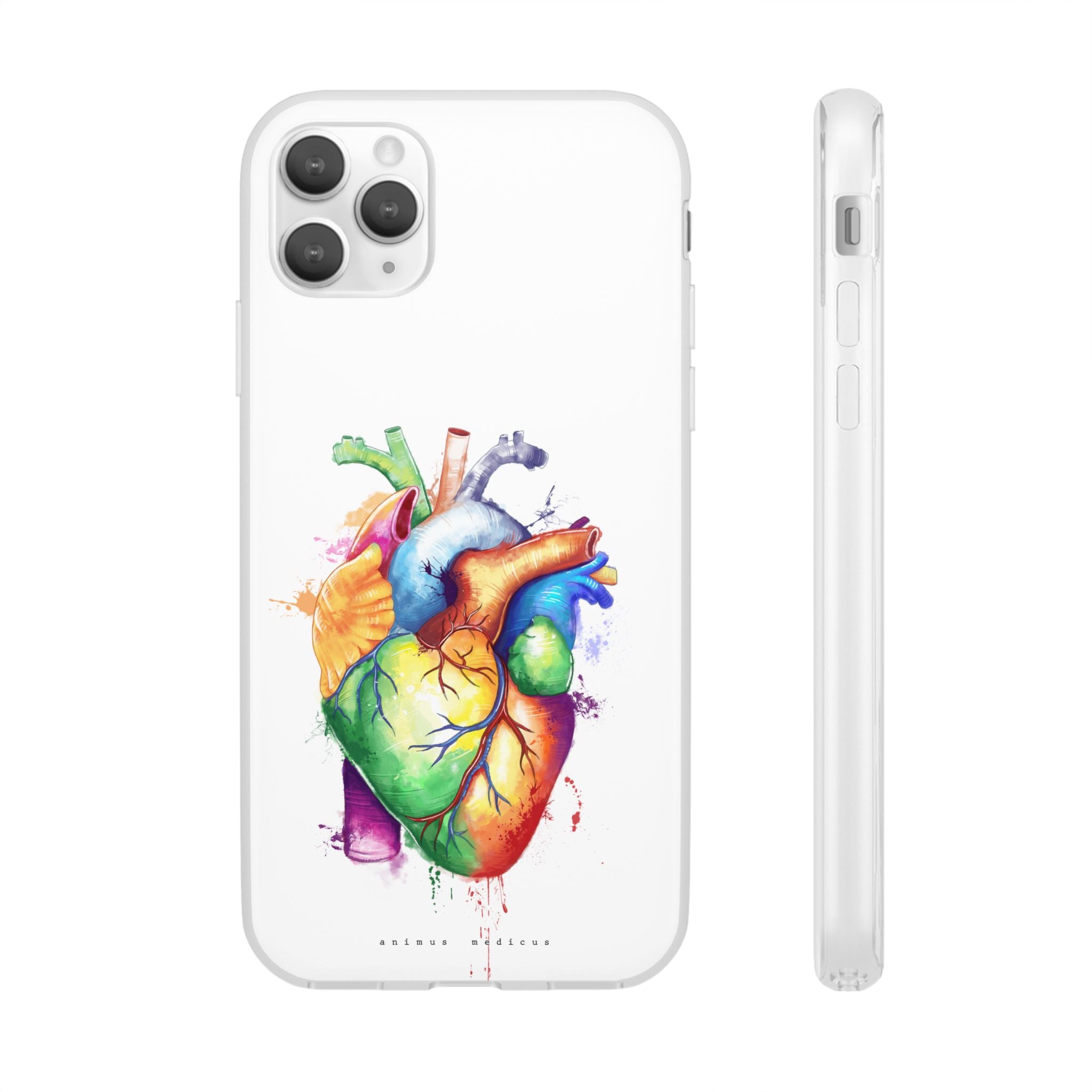 Coeur arc-en-ciel - coque de téléphone