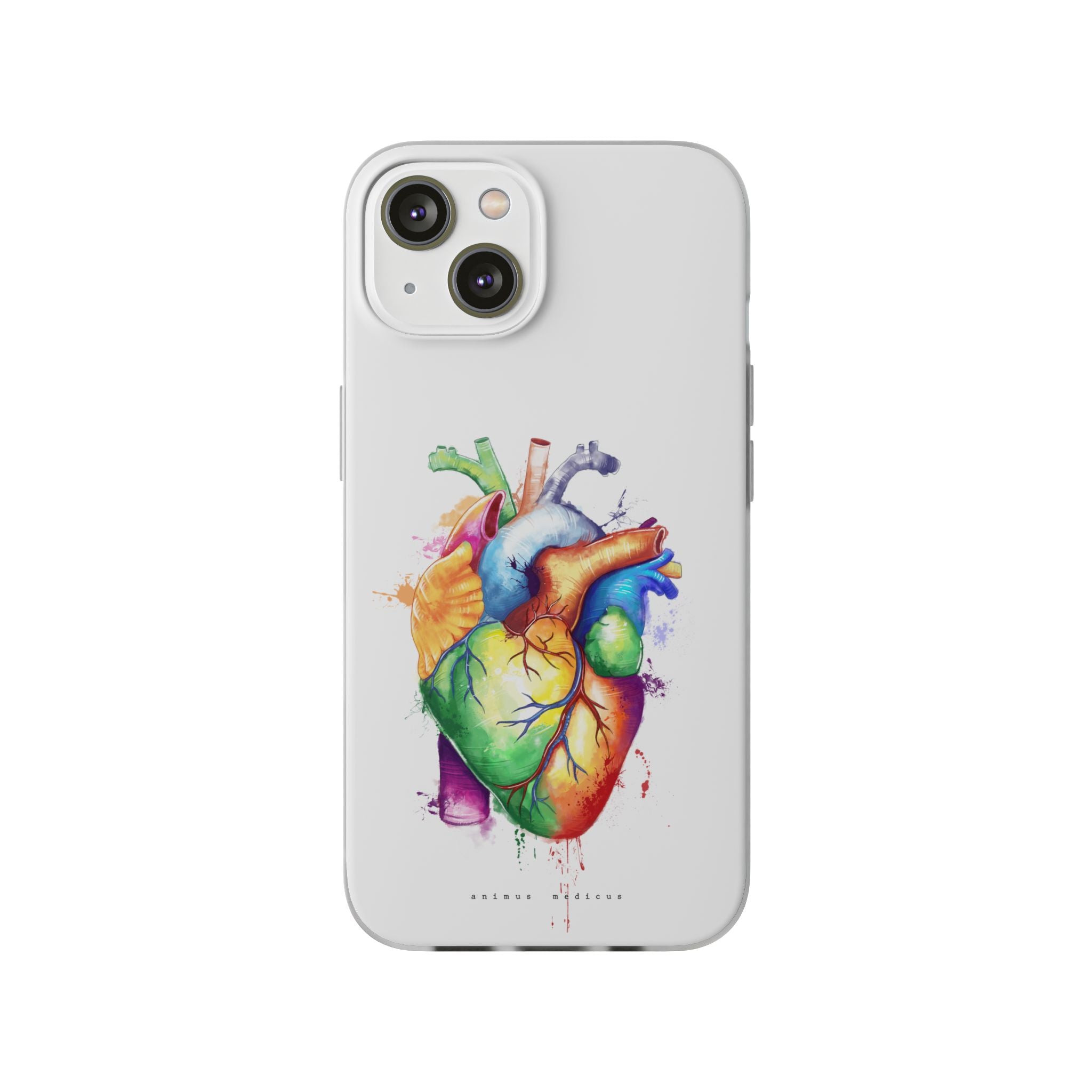 Coeur arc-en-ciel - coque de téléphone