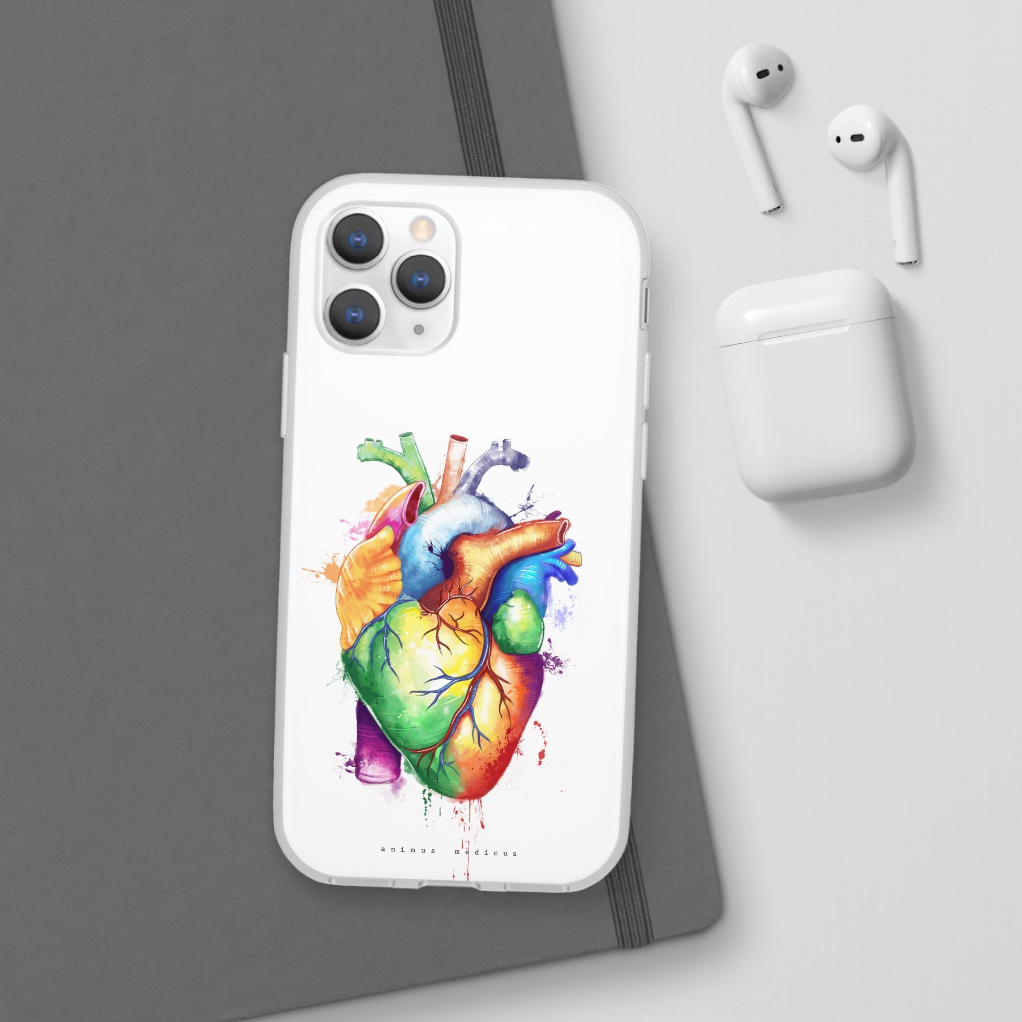 Coeur arc-en-ciel - coque de téléphone