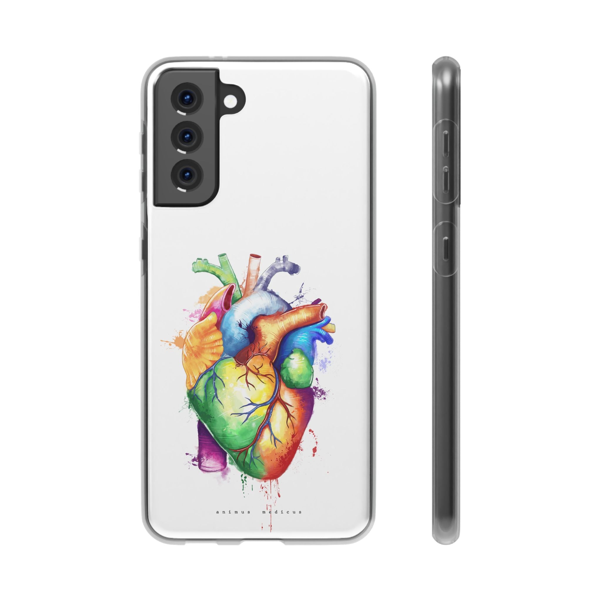 Coeur arc-en-ciel - coque de téléphone