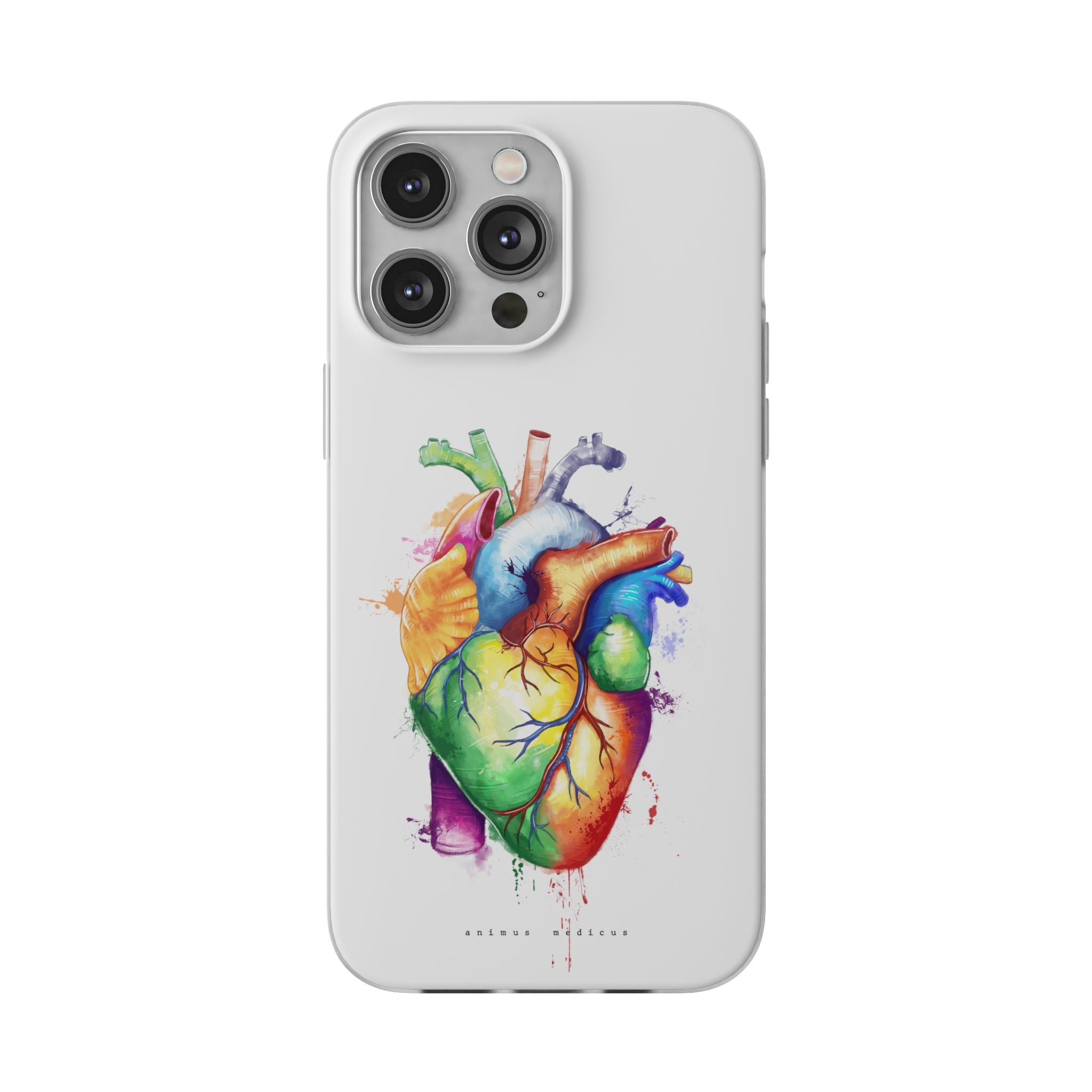 Coeur arc-en-ciel - coque de téléphone