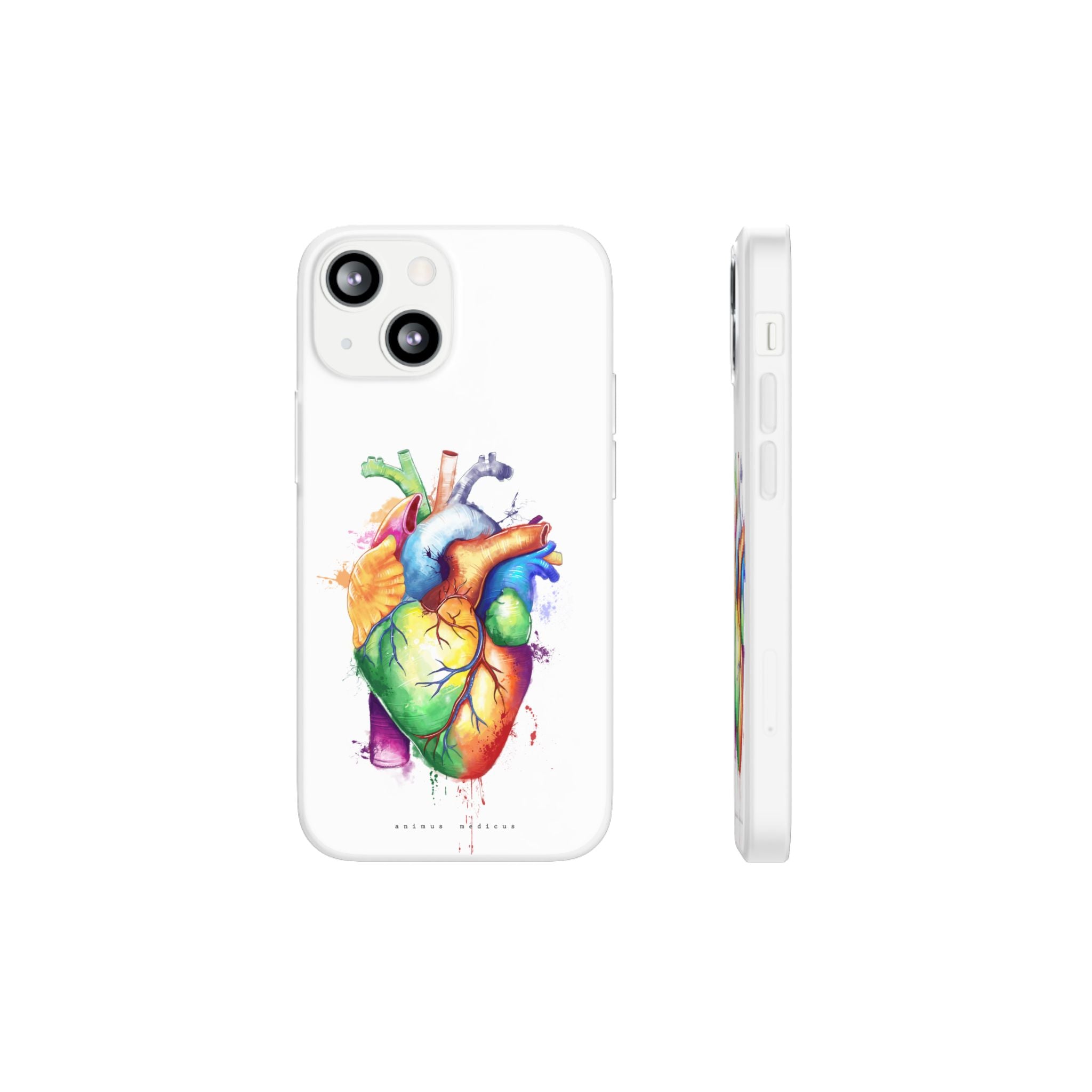 Coeur arc-en-ciel - coque de téléphone