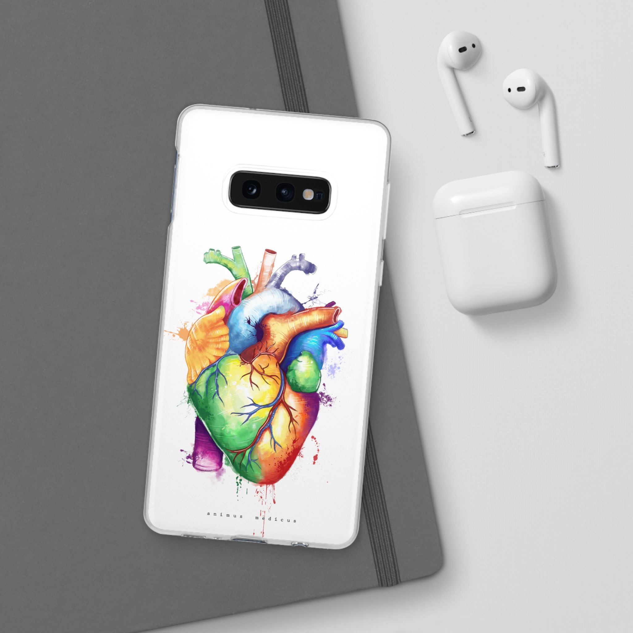 Coeur arc-en-ciel - coque de téléphone