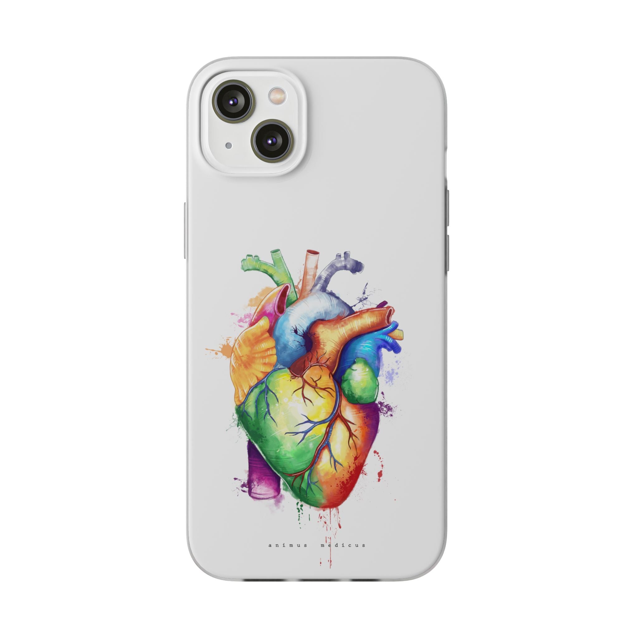 Coeur arc-en-ciel - coque de téléphone