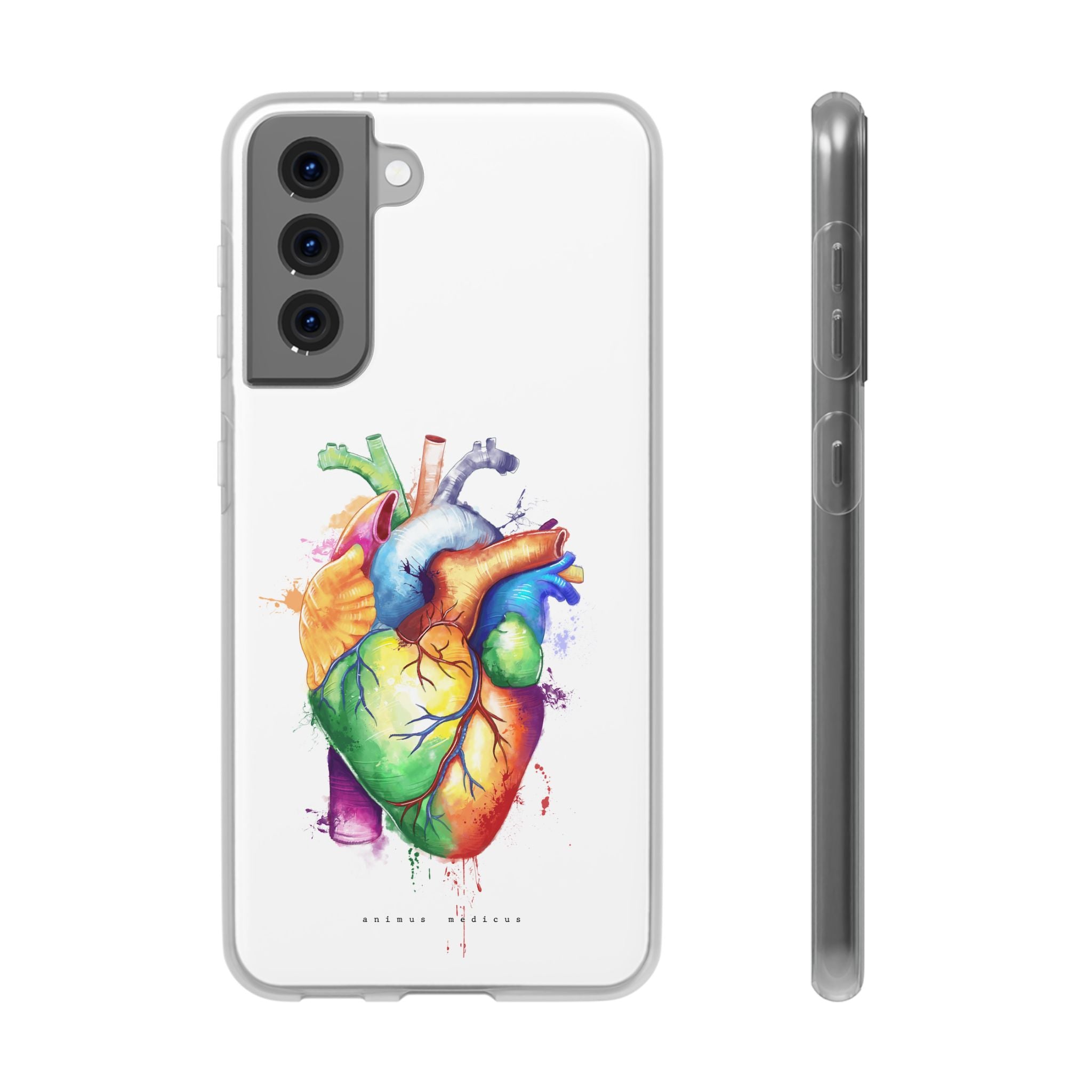 Coeur arc-en-ciel - coque de téléphone