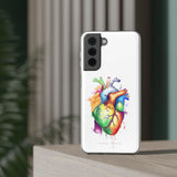 Coeur arc-en-ciel - coque de téléphone