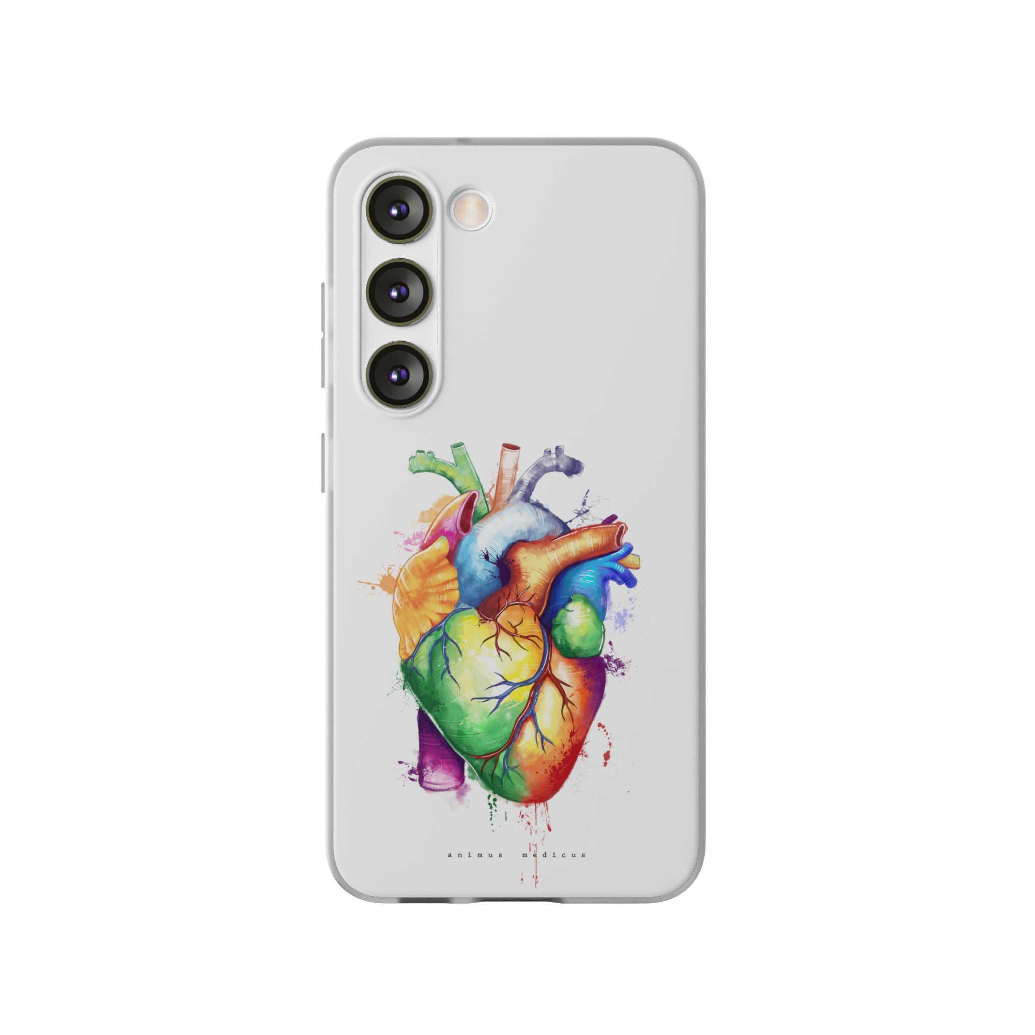 Coeur arc-en-ciel - coque de téléphone