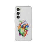 Coeur arc-en-ciel - coque de téléphone