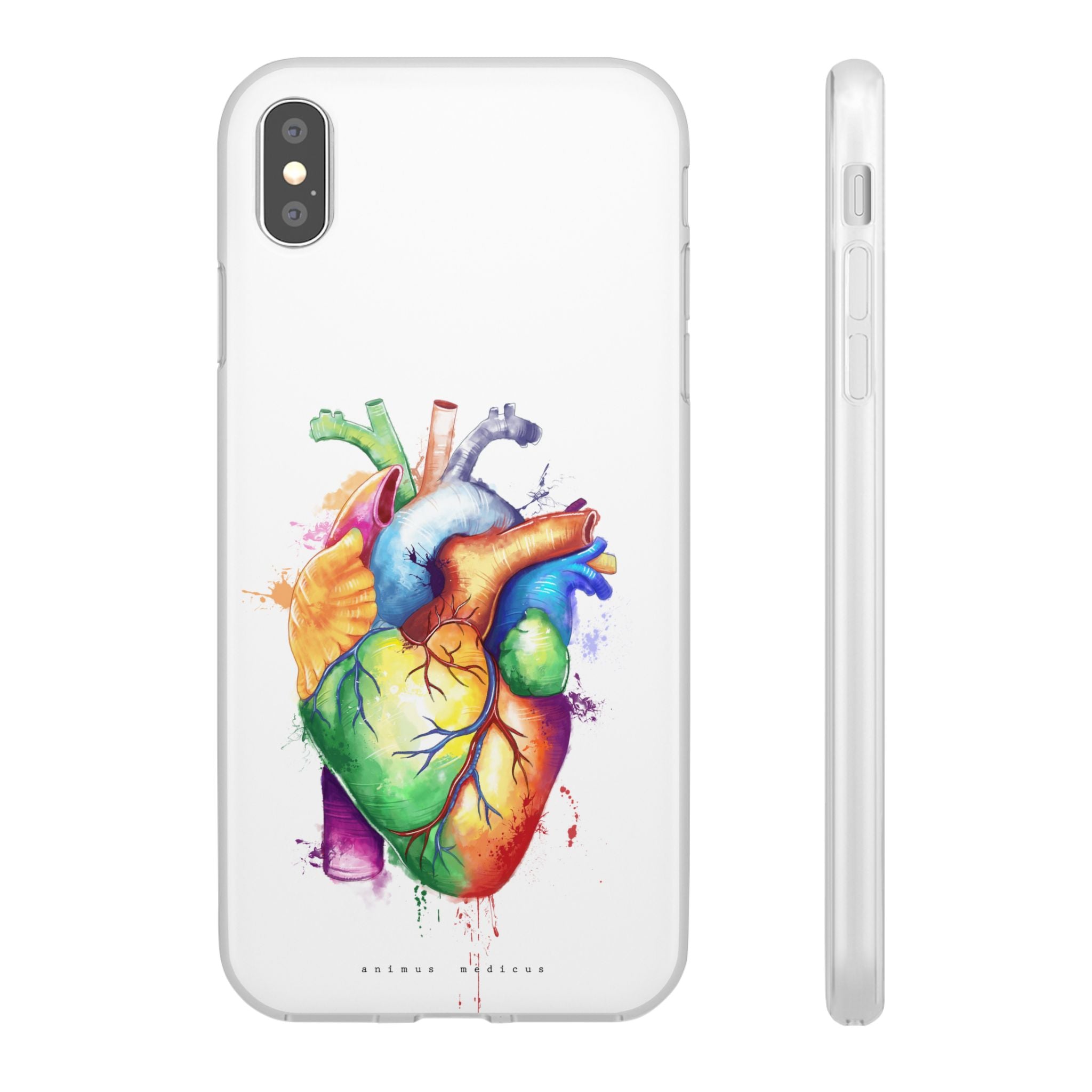 Coeur arc-en-ciel - coque de téléphone