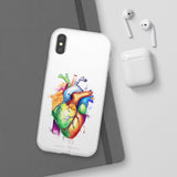 Coeur arc-en-ciel - coque de téléphone