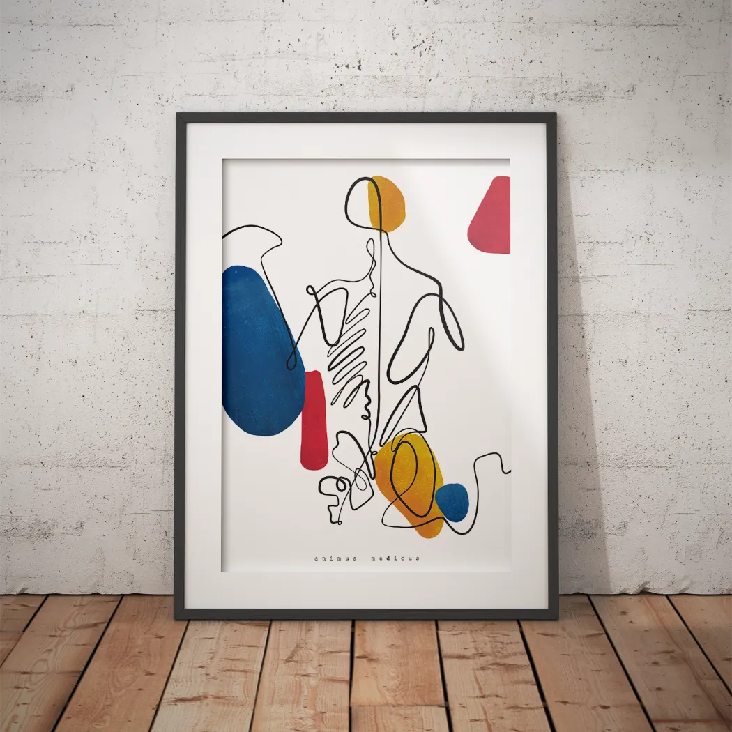 Anatomie du dos - Abstrait