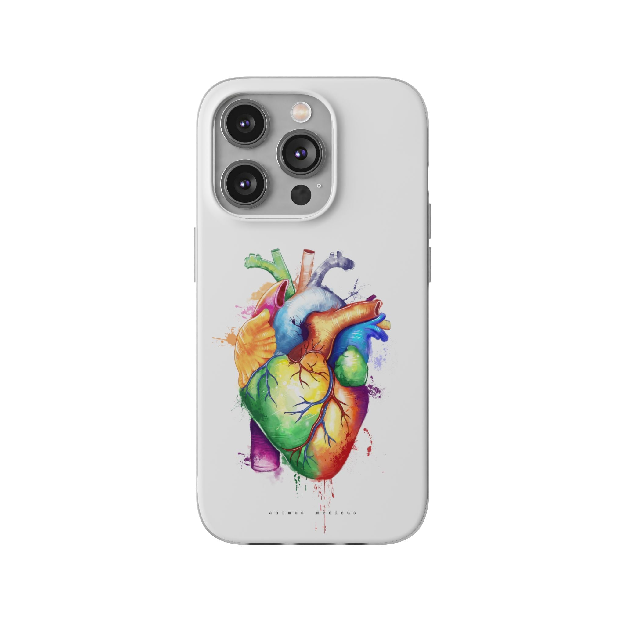 Coeur arc-en-ciel - coque de téléphone