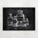 Affiche de bouteille de pharmacie - Tableau noir