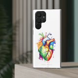 Coeur arc-en-ciel - coque de téléphone