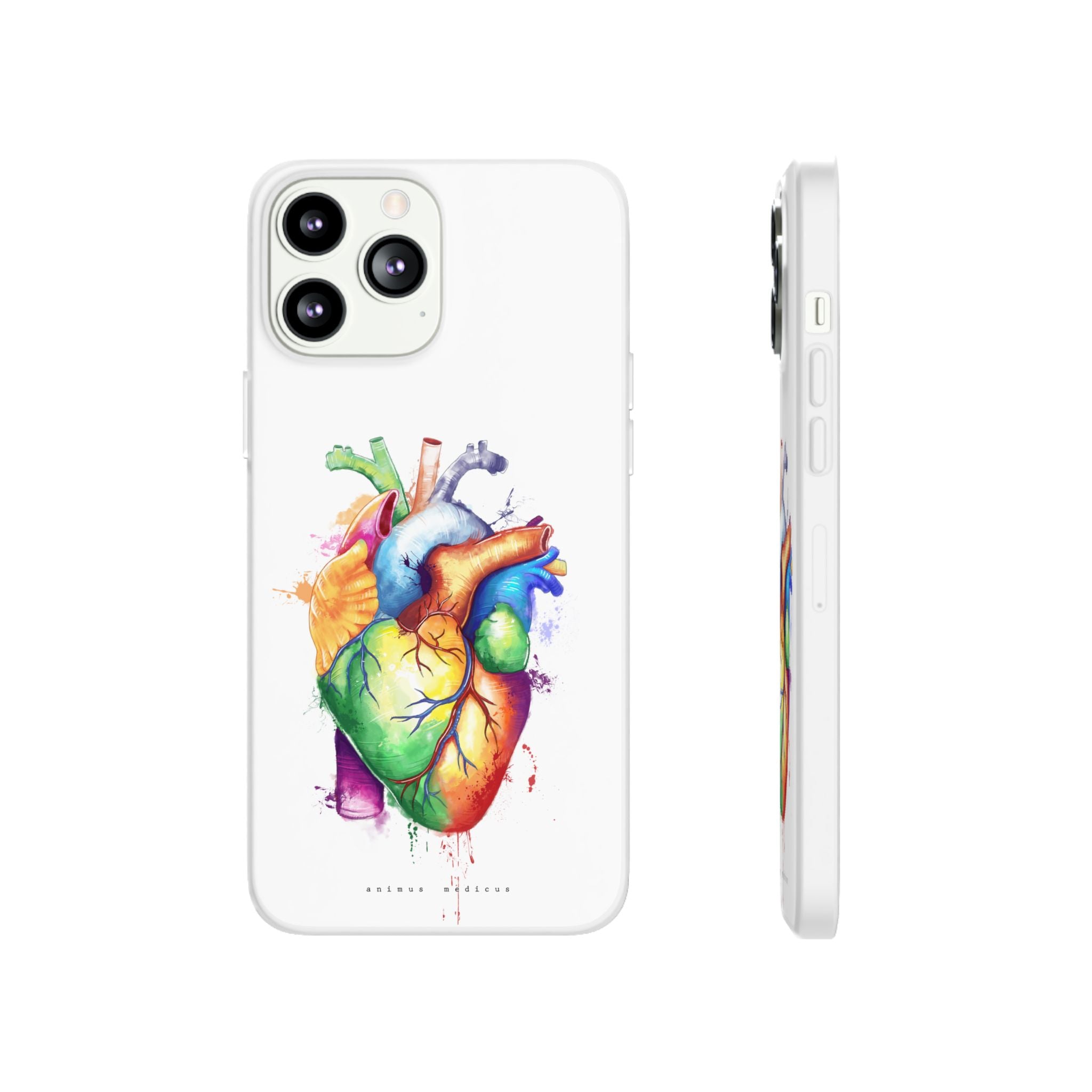 Coeur arc-en-ciel - coque de téléphone