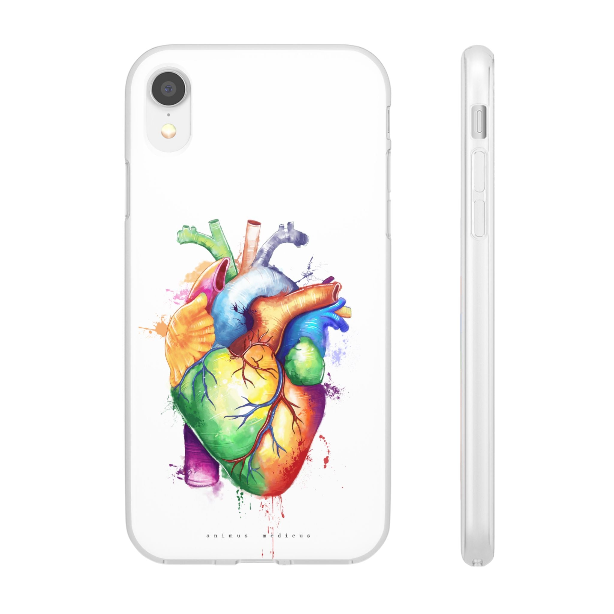 Coeur arc-en-ciel - coque de téléphone