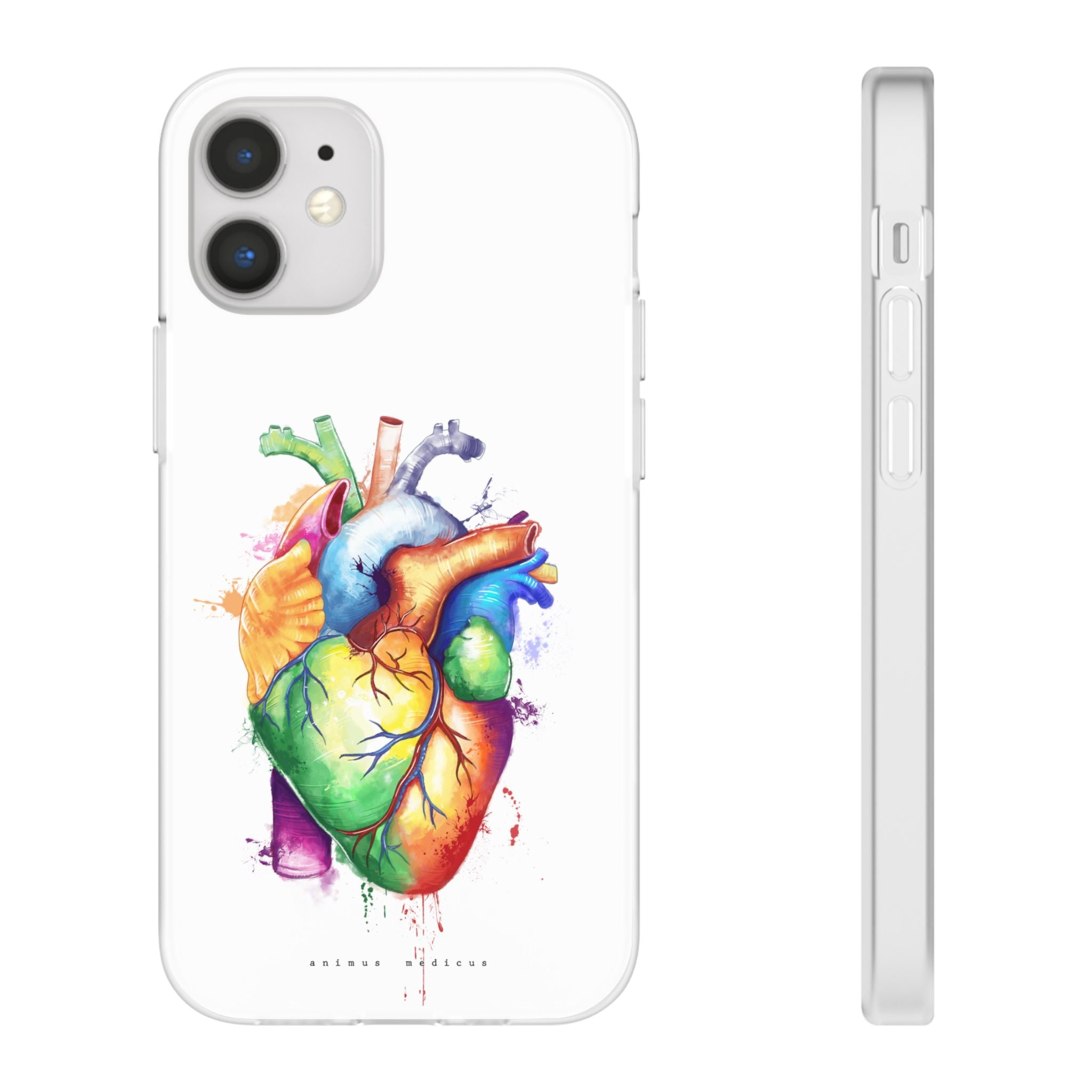 Coeur arc-en-ciel - coque de téléphone