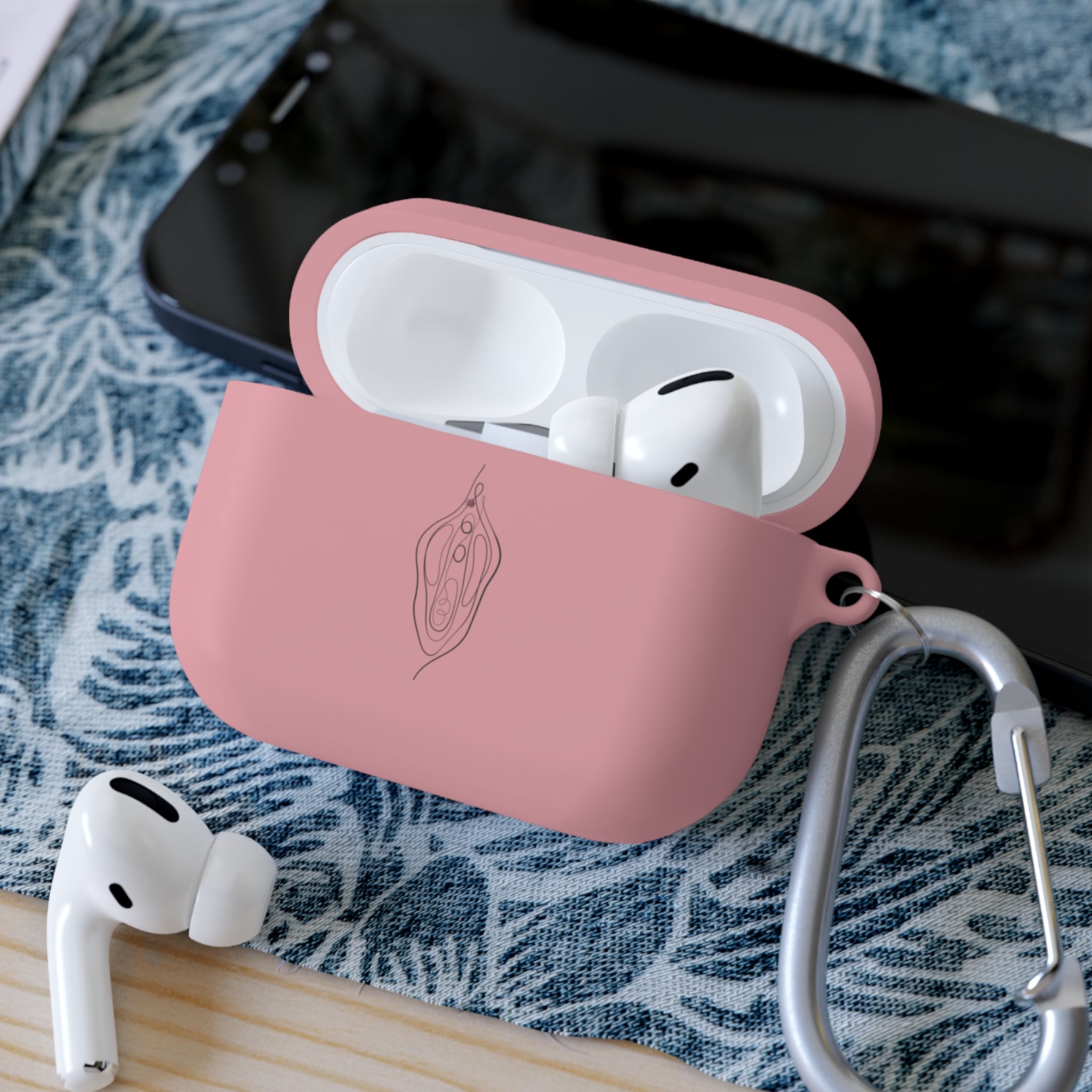 Stylish AirPods Case Cover with Clip