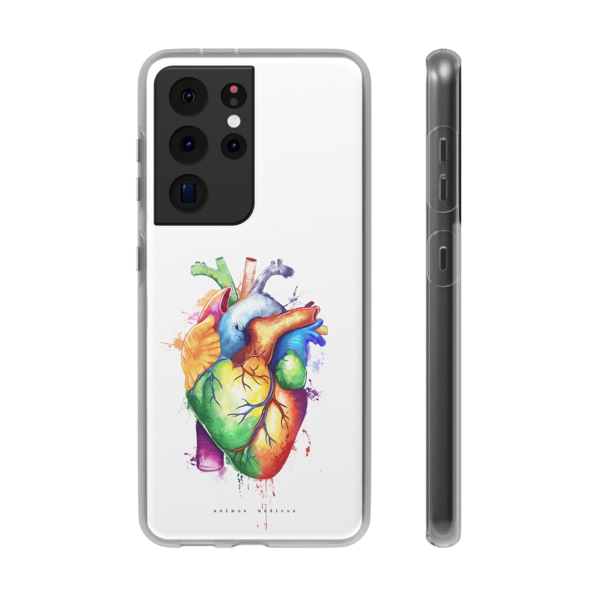 Coeur arc-en-ciel - coque de téléphone