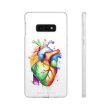 Coeur arc-en-ciel - coque de téléphone