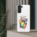 Coeur arc-en-ciel - coque de téléphone