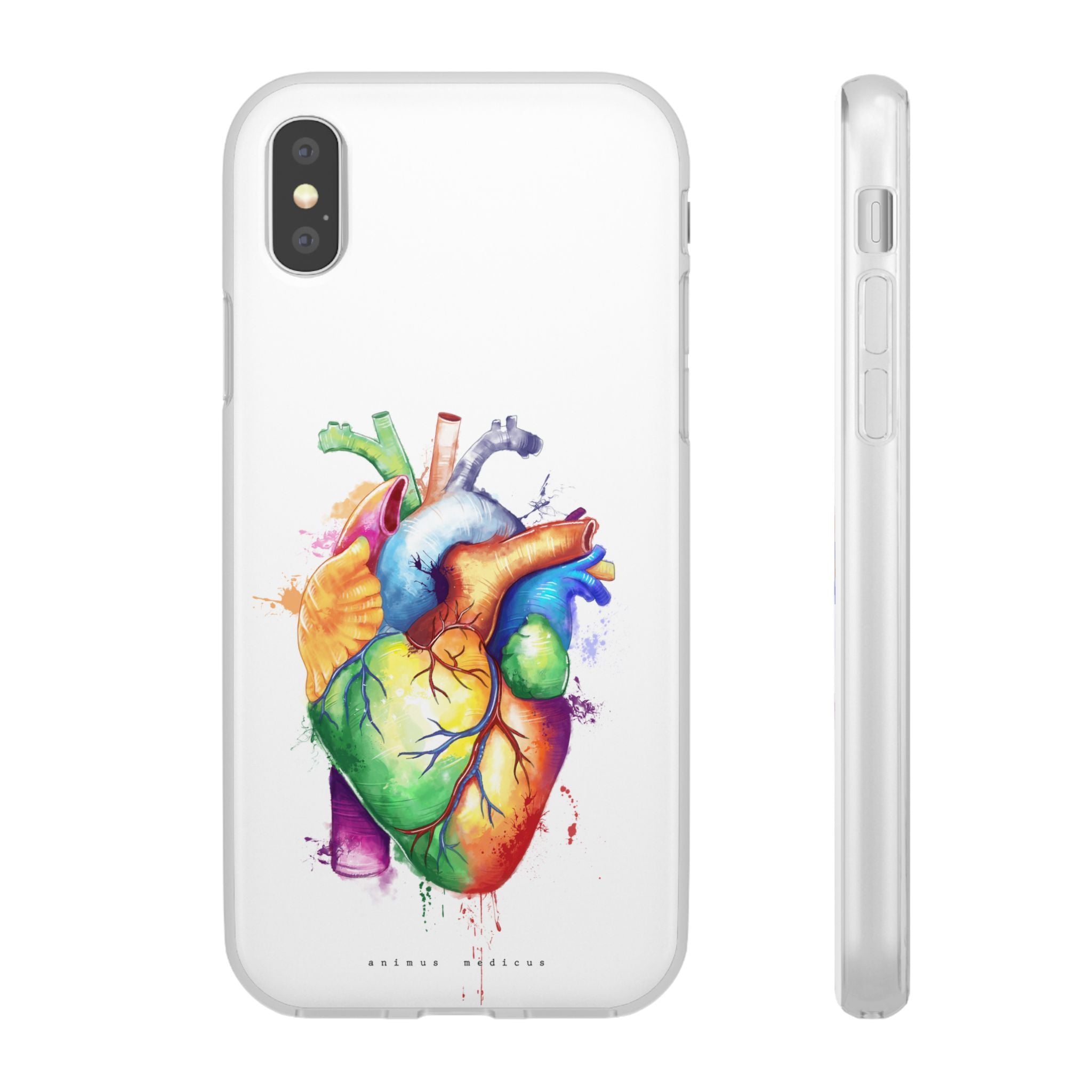 Coeur arc-en-ciel - coque de téléphone