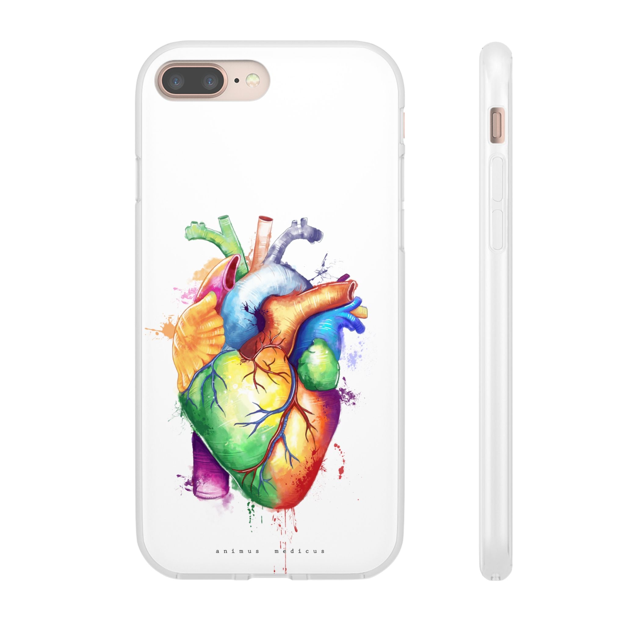 Coeur arc-en-ciel - coque de téléphone