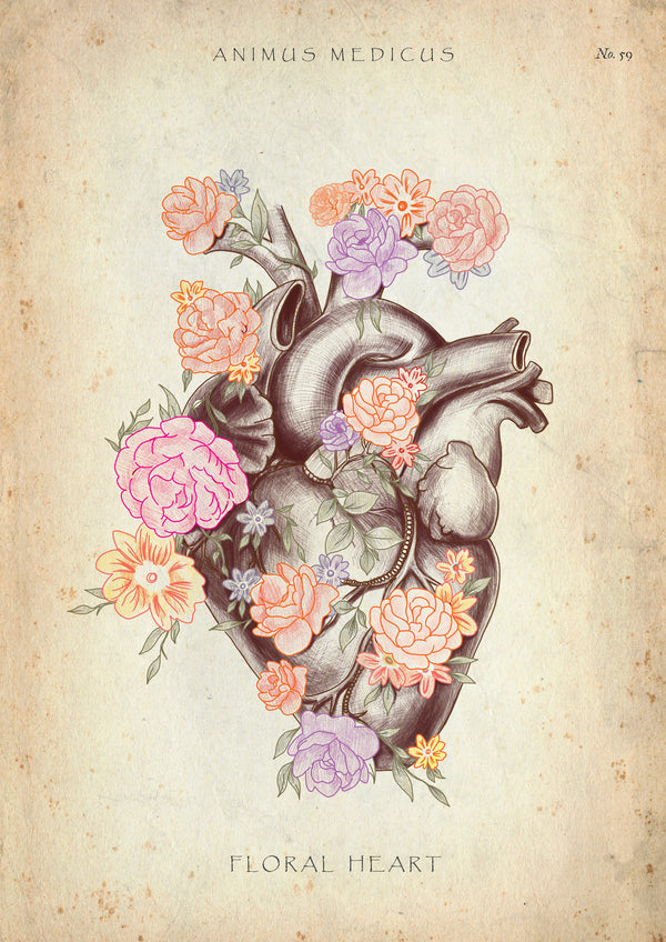Herz mit Blumen