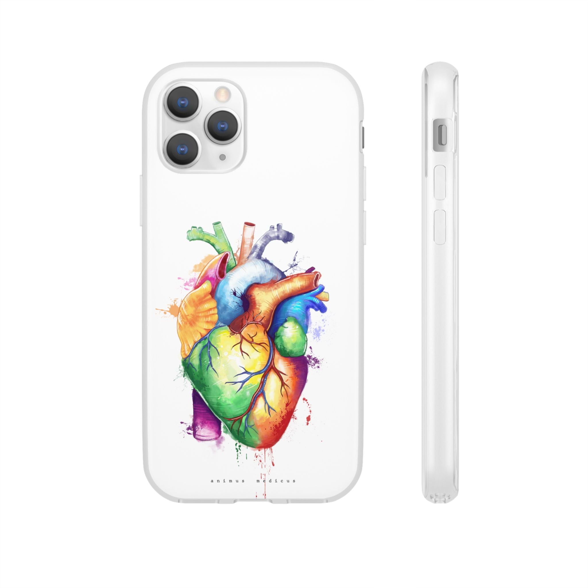 Coeur arc-en-ciel - coque de téléphone