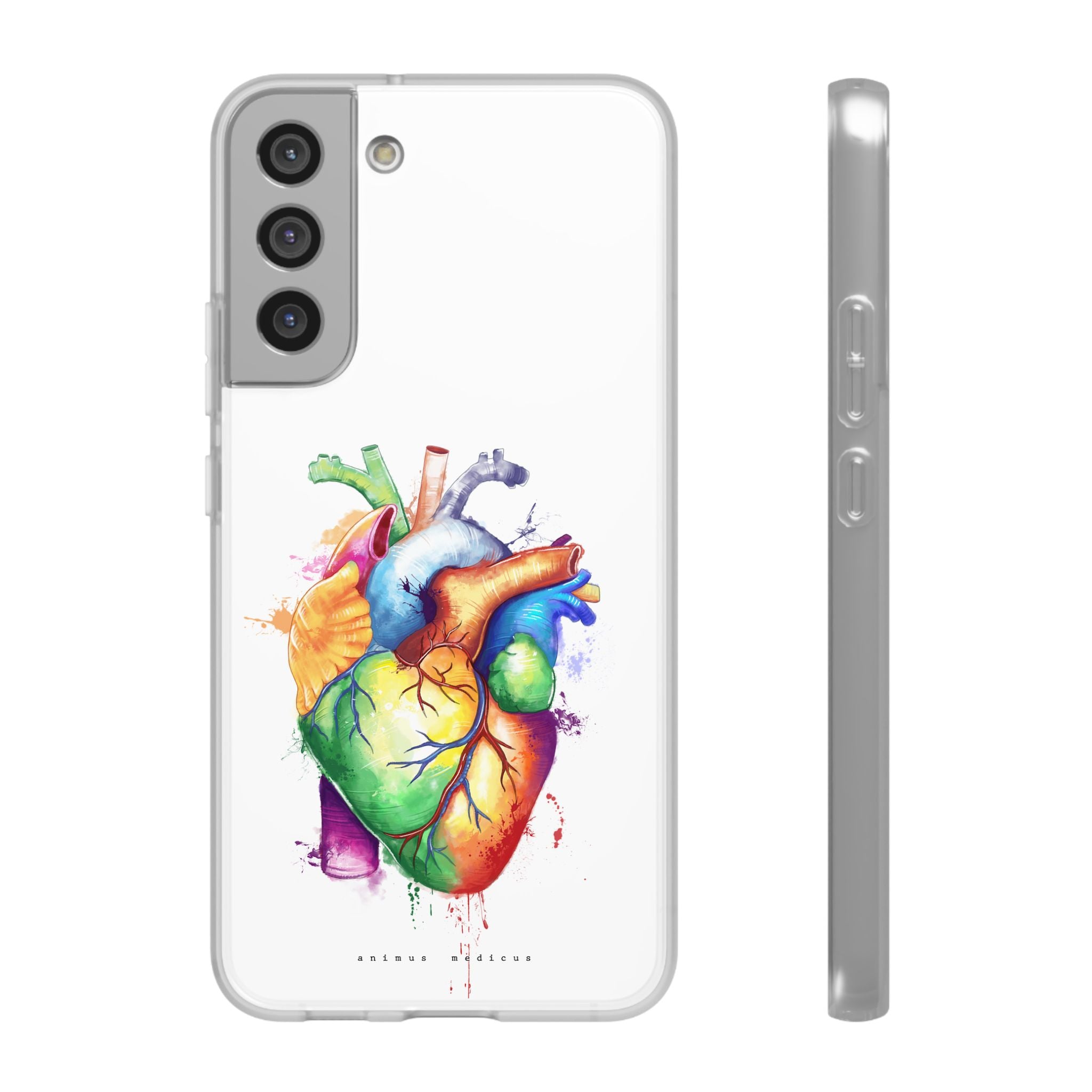 Coeur arc-en-ciel - coque de téléphone