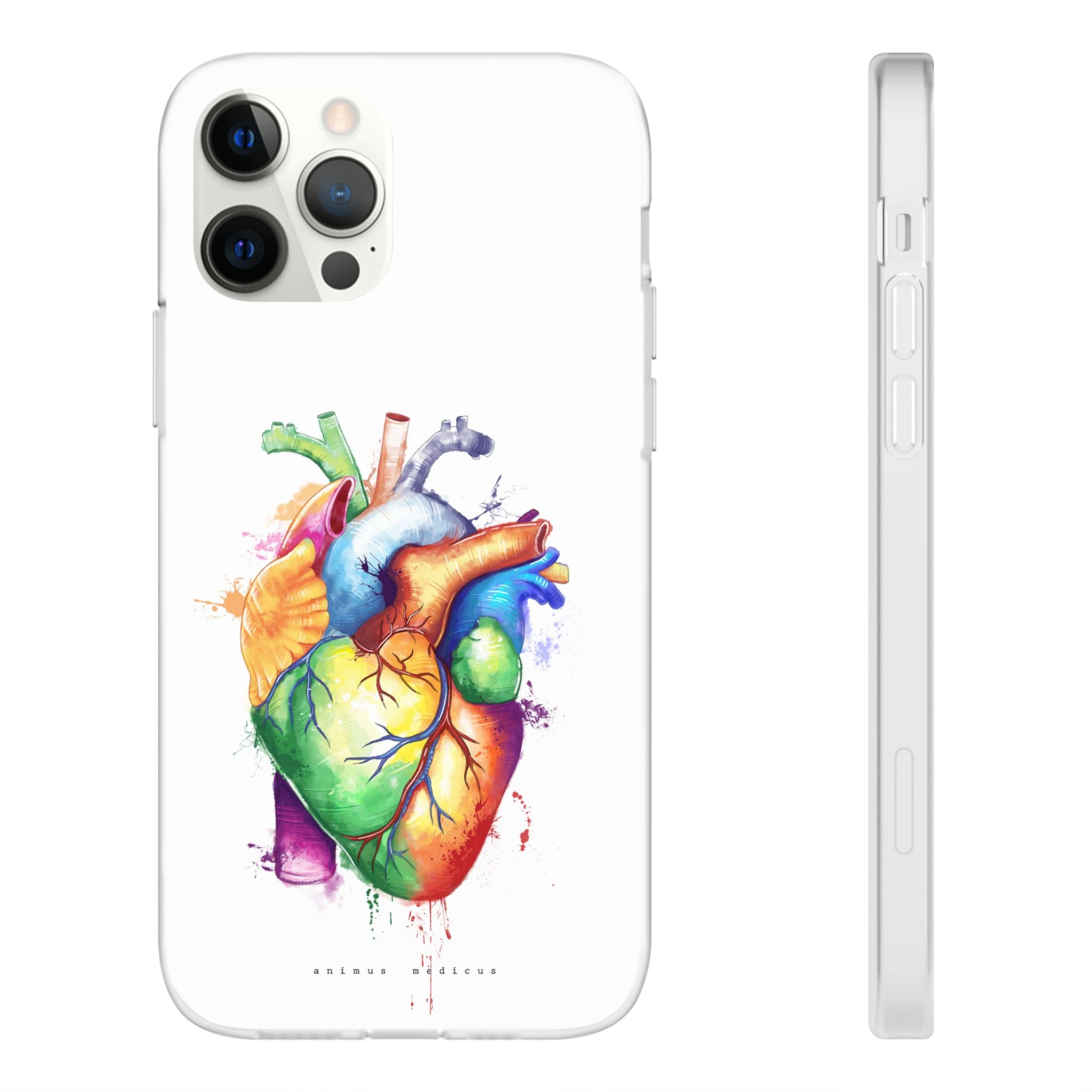 Coeur arc-en-ciel - coque de téléphone