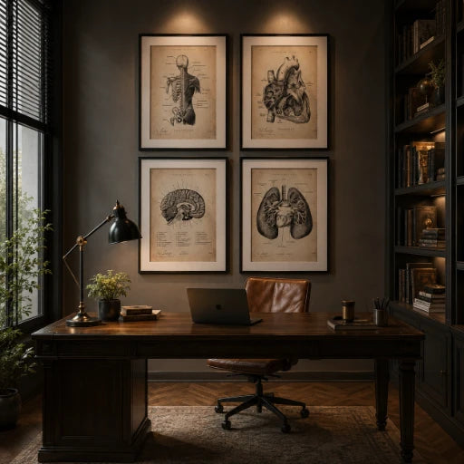 Anatomie Poster Homeoffice