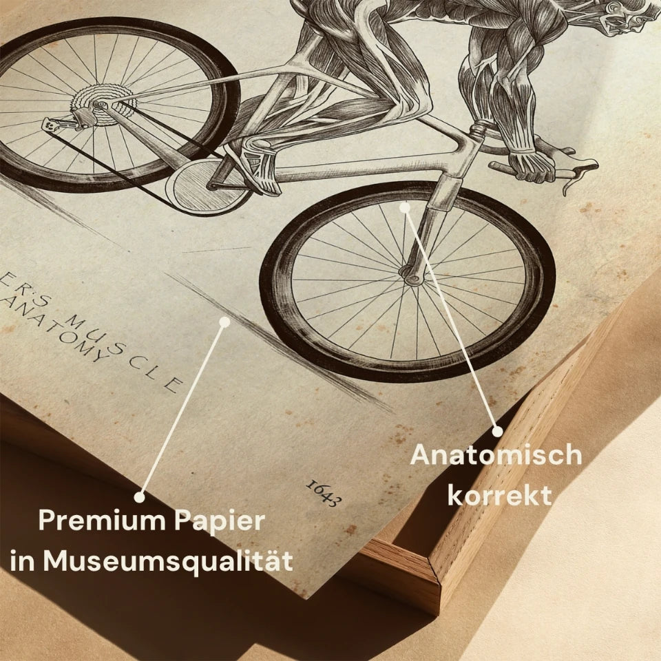 Rennrad Fahrer Anatomie - Animus Medicus