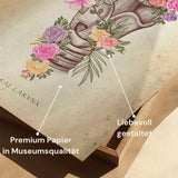 Larynx avec fleurs