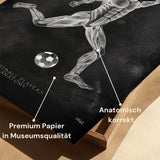 Poster Anatomie du Football - Tableau Noir