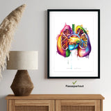 Anatomie des poumons - Arc-en-ciel