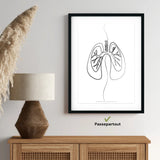 Anatomie des poumons minimaliste