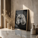 Anatomie des poumons - Tableau noir